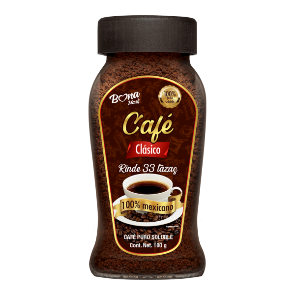 Café Clásico Soluble BONAMARK 100 g