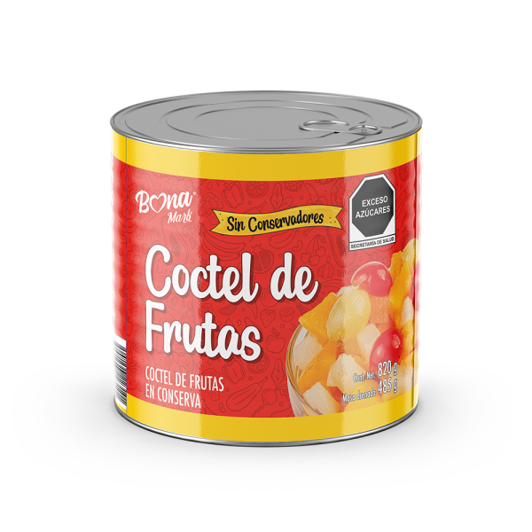Coctel de frutas BONAMARK 820 g