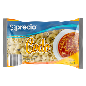 Pasta para sopa codo chico Síprecio 200 g