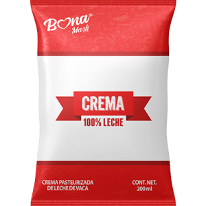 Crema Natural BONAMARK bolsa 200 ml
