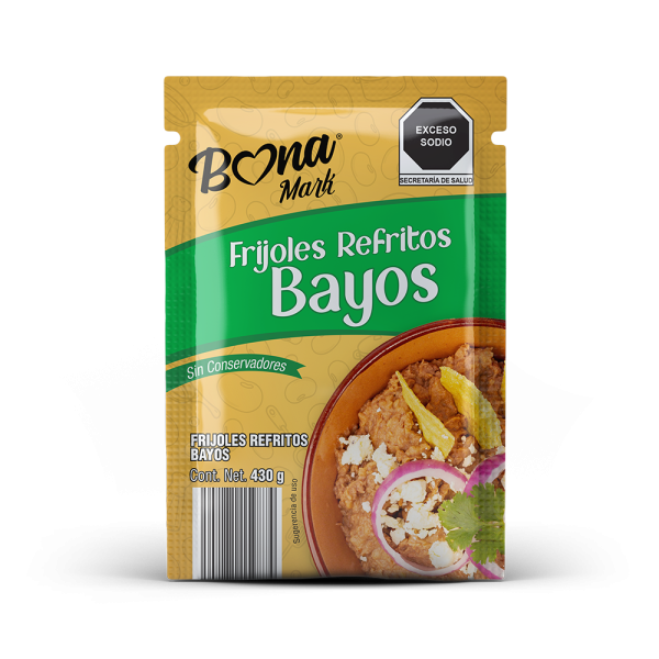 Frijoles bayos refritos BONAMARK 430 g