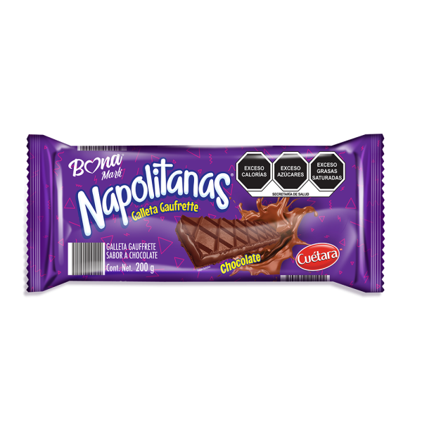 GGalleta Waffer Napolitanas Chocolate BONAMARK 200g