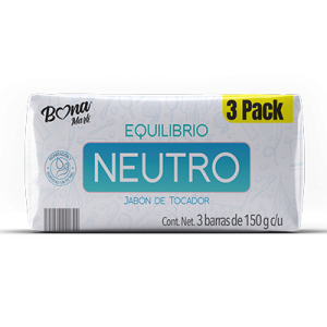 BONAMARK jabon de tocador neutro 3pack 150gr cu
