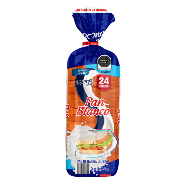 Pan blanco BONAMARK 640 g
