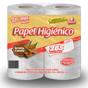 Papel higienico BONAMARK 4r / 285HD