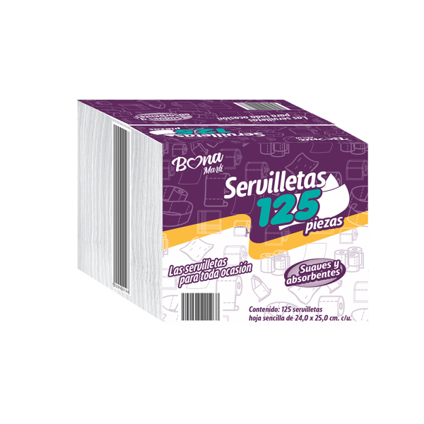 Servilletas BONAMARK 125 hs