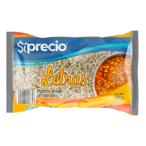 Pasta para sopa letras Síprecio 200 g