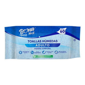 BONAMARK toallas humedas adultos 60pz