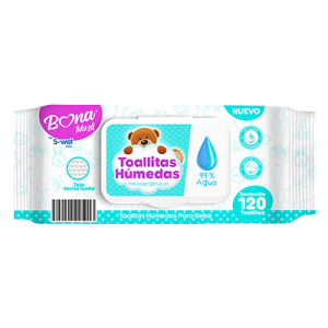 Toallitas Húmedas Hipoálergenicas BONAMARK 120 pzs