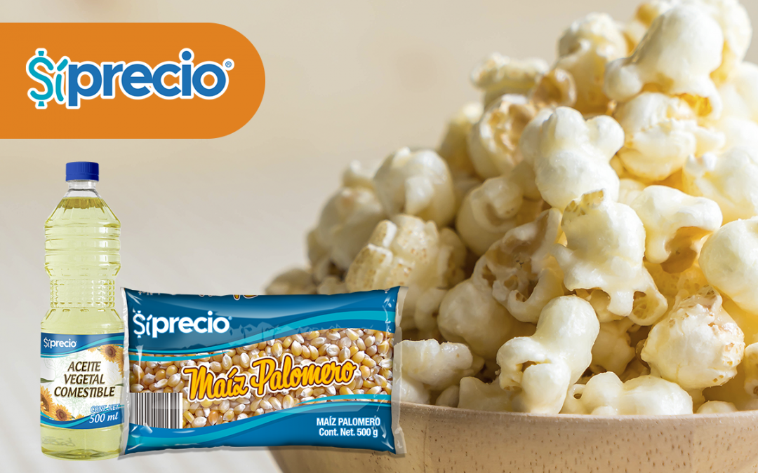 Palomitas de maíz Síprecio con mantequilla en sartén
