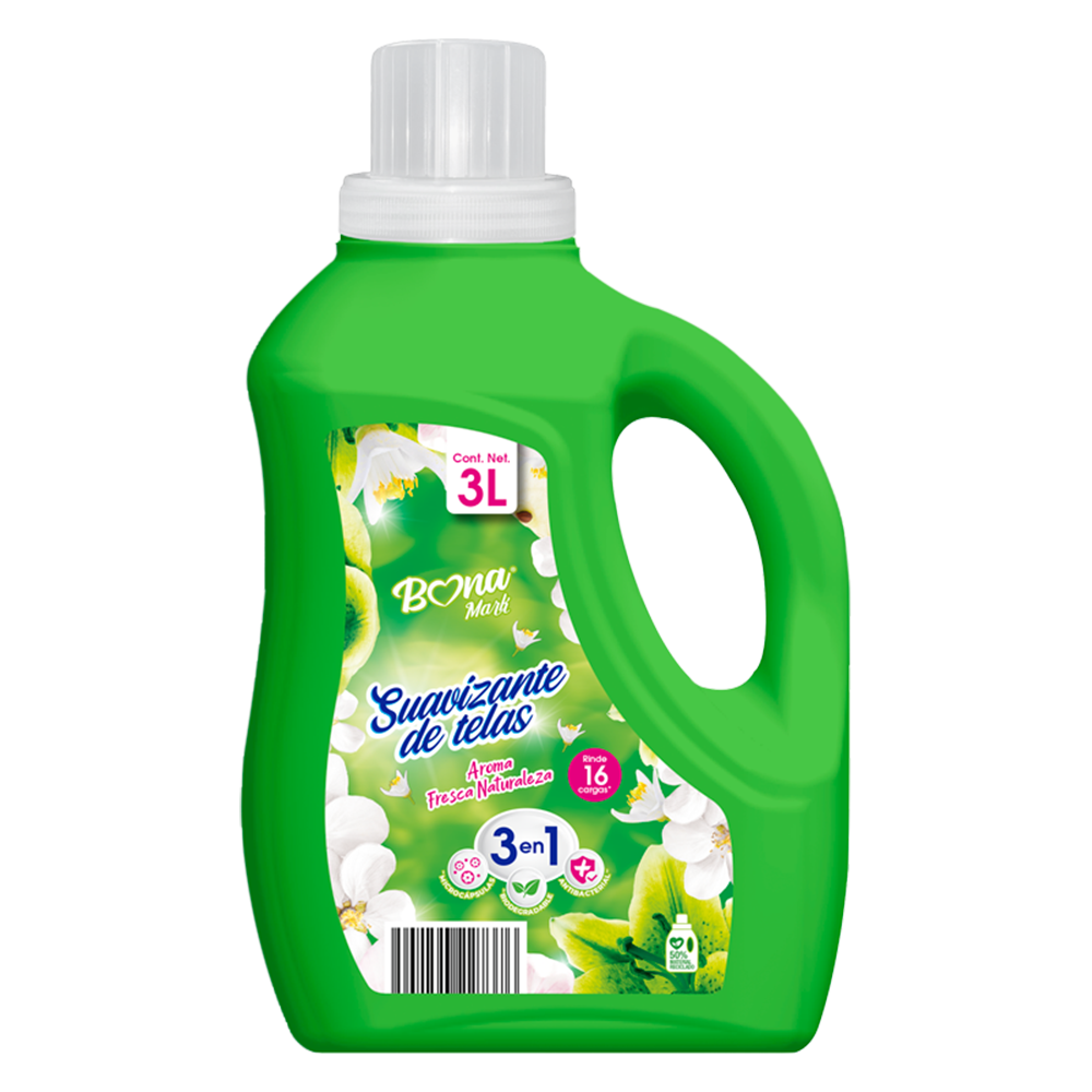 Suavizante de Telas Fresca Naturaleza BONAMARK 3 L